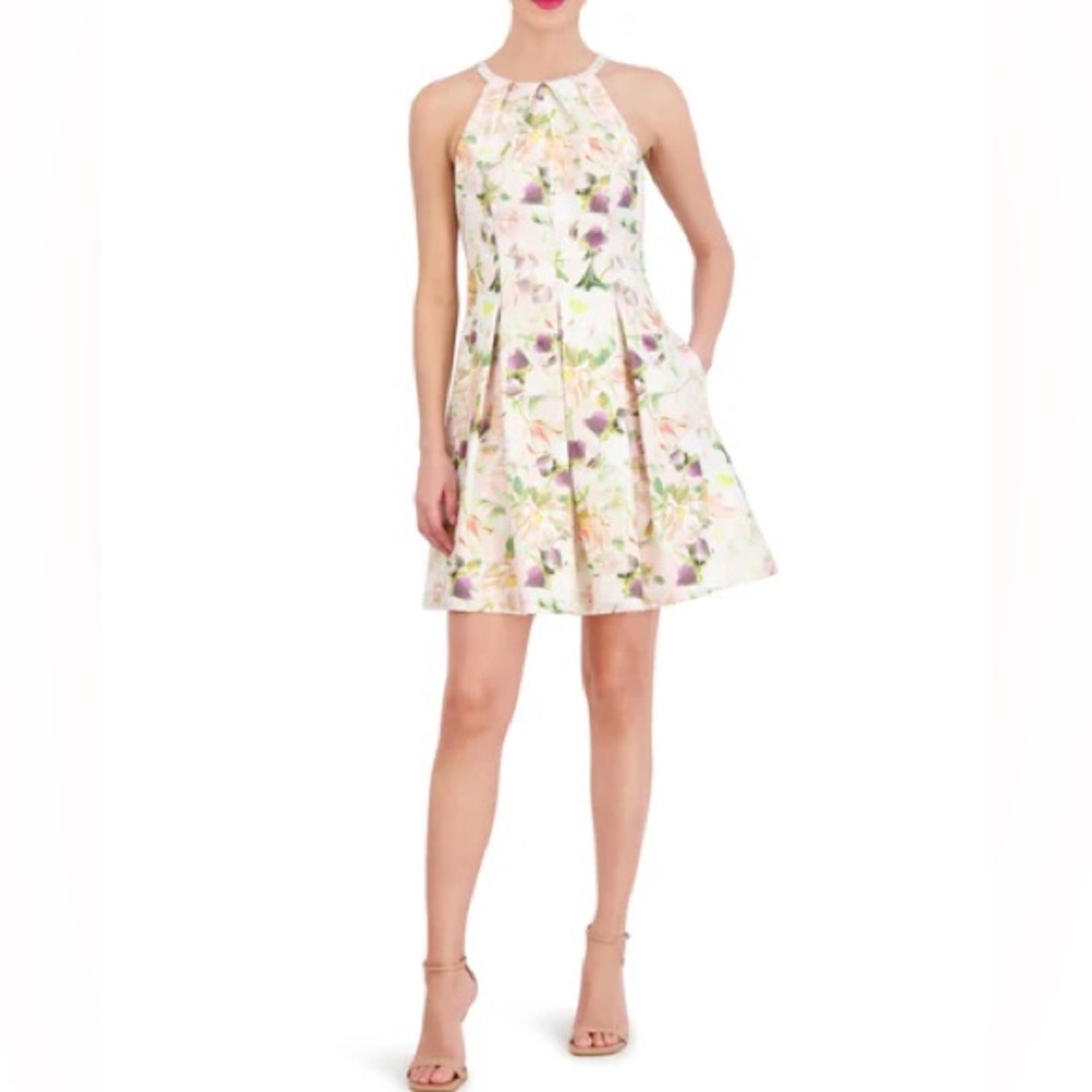 Vince Camuto Floral Fit and Flare Mini Dress